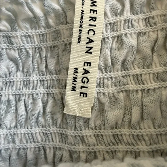 American Eagle Outfitters Textured Gray Top - Picture 2 of 3